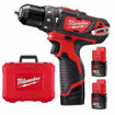 Imagen de Kit Atornillador C/2 Bat 12v. Con Percut. Milwaukee 2408-259