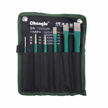 Imagen de JUEGO DE PUNZONES Y CORTA HIERRO 6 PIEZAS CHANGLU