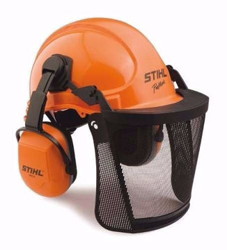 Imagen de CASCO CON PROTECCIÓN VISUAL Y AUDITIVA PARA MOTOSIERRAS STIHL