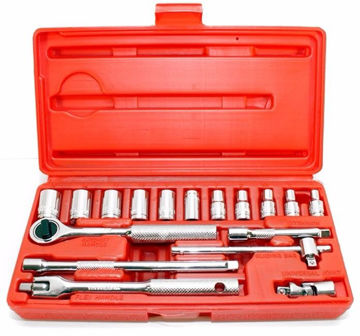 Imagen de JUEGO DE DADOS ENCASTRE 1/4"  DE 4-13MM CROSSMAN