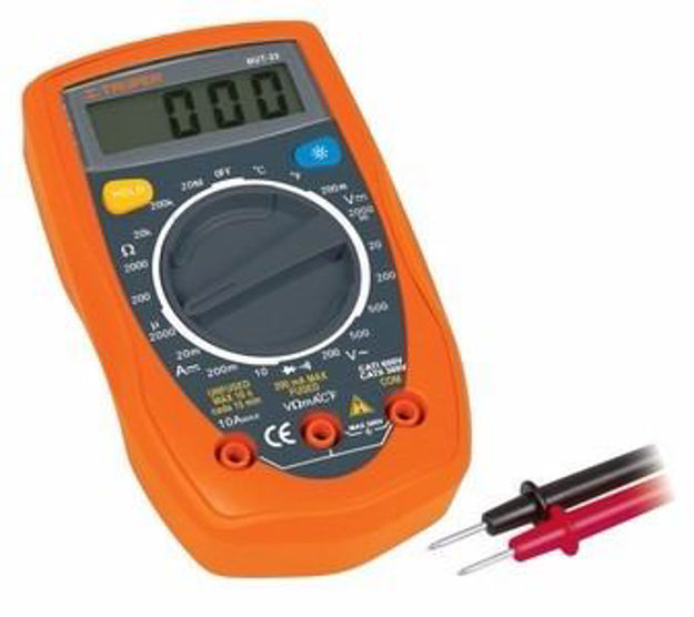 Imagen de Tester De Corriente Digital Medidor De Temp Truper Mut-33