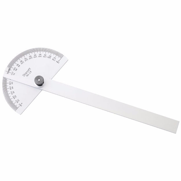 Imagen de TRANSPORTADOR DE ÁNGULO MEDIA LUNA STARRETT C-19