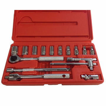 Imagen de JUEGO DE DADOS ENCASTRE 1/4" DE 4-13MM CROSSMAN