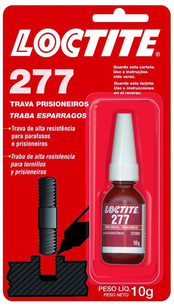 Imagen de TRABA ROSCAS ALTA RESISTENCIA PARA BULONES 10ML LOCTITE 277/21