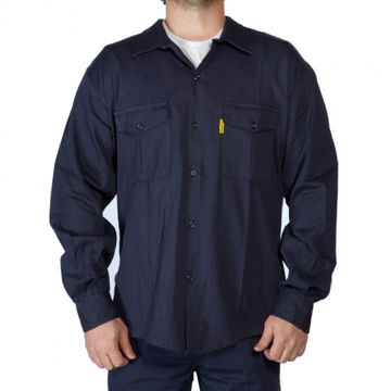 Imagen de CAMISA DE TRABAJO  AZUL TALLE L