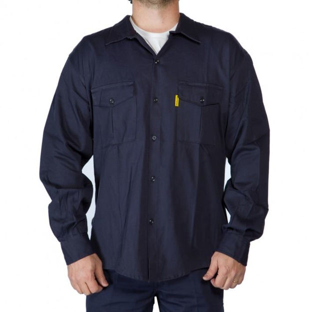 Imagen de Camisa Azul De Trabajo Talle Xxxl