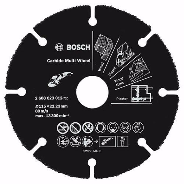 Imagen de DISCO DE CORTE PARA MADERA MULTIPROPÓSITO 4.5" BOSCH