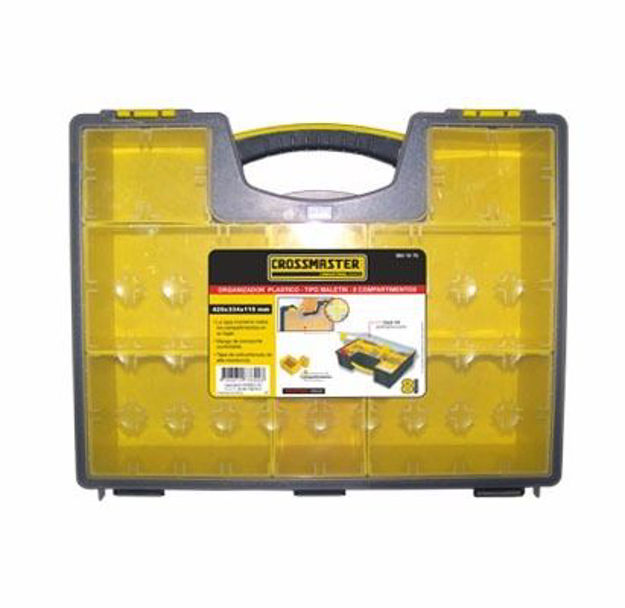 Imagen de ORGANIZADOR PLÁSTICO TIPO MALETÍN 420 X 334 X 115MM CROSSMASTER