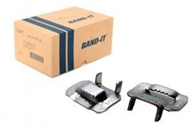 Imagen de Hebilla Para Fleje De Acero Inoxidable De 19mm. 100 Unidades