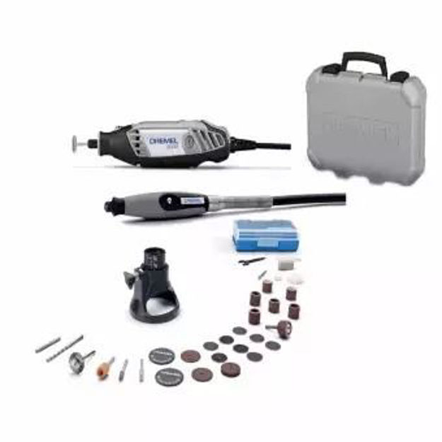 Imagen de MINITORNO DREMEL 3000PP + 30 ACCESORIOS + ADITAMIENTO + FLEXIBLE DREMEL