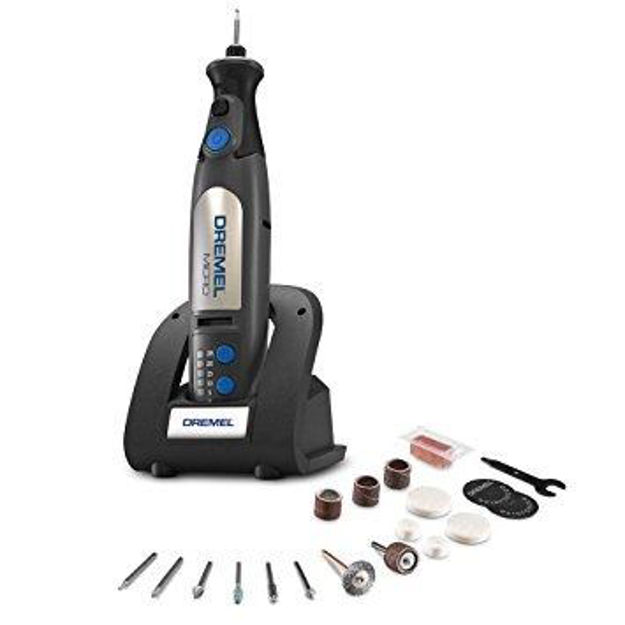 Imagen de MINI TORNO A BATERÍA 18 ACCESORIOS DREMEL 8050