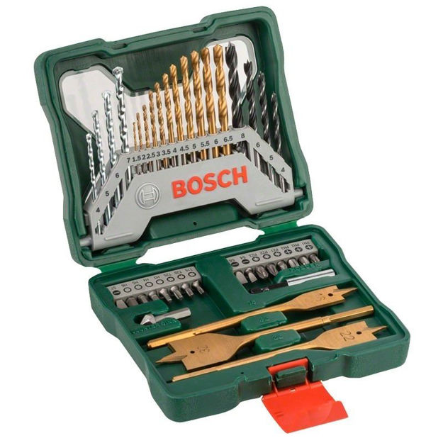 Imagen de SET 40 PIEZAS MECHAS PUNTAS PALETA TITANIO BOSCH