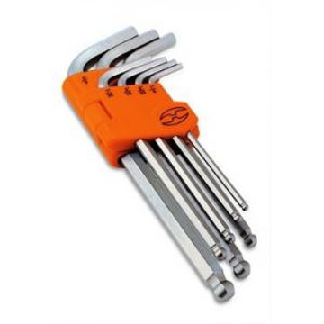 Imagen de Jgo 7 llaves.Allen largas HEX-BALL 1/8"a3/8" "TRUPER"ALLX-7P