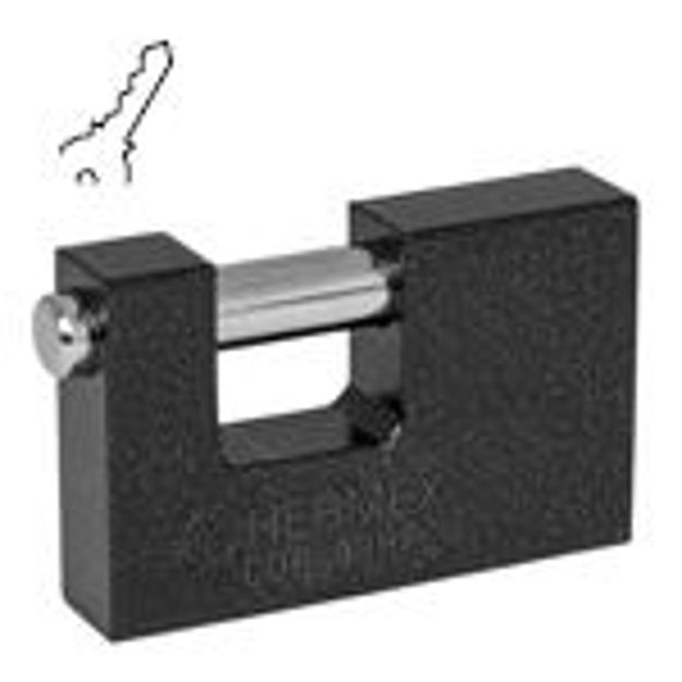 Imagen de Candado hierro antipalanca 80mm HERMEX BASIC COR-80HP
