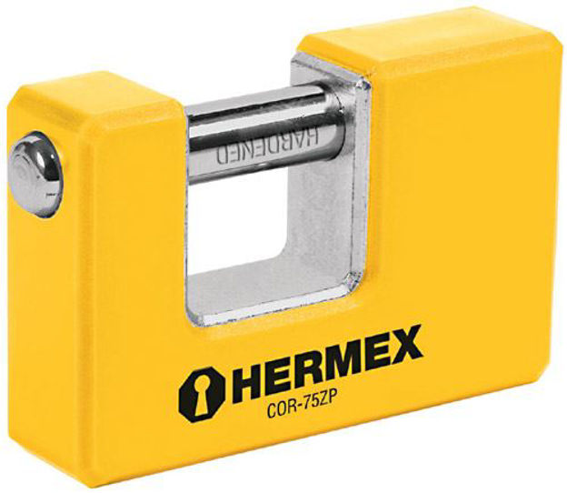 Imagen de Candado antipalanca 75mm zamac HERMEX BASIC COR-75ZP