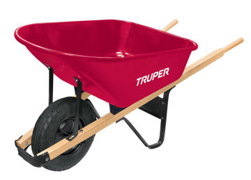 Imagen de Carretilla 100lt rueda inflable reforzada TRUPER T-6N