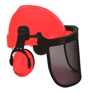 Imagen de Casco malla metálica protector auditivo forestal CLIMAX 437