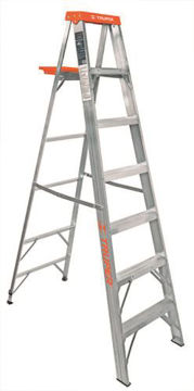 Imagen de ESCALERA ALUMINIO TIPO TIJERA 7 ESCALONES 2.13M TRUPER