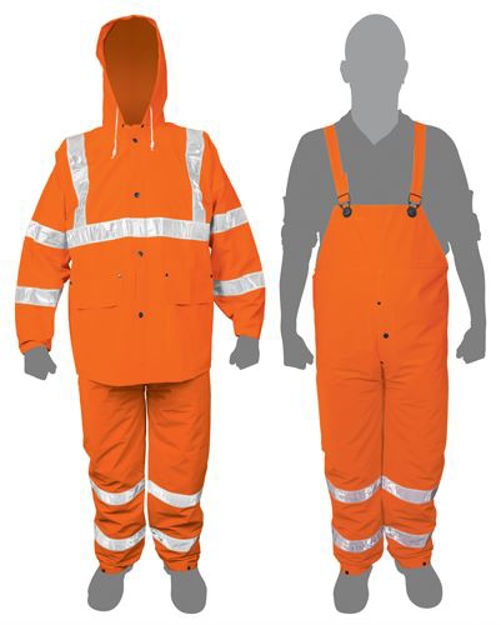 Imagen de Equipo lluvia naranja reflectivo PVC T:XL TRUPER TRA-NAR-XL