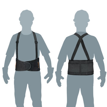 Imagen de FAJA LUMBAR CON TIRADORES AJUSTABLES TRUPER