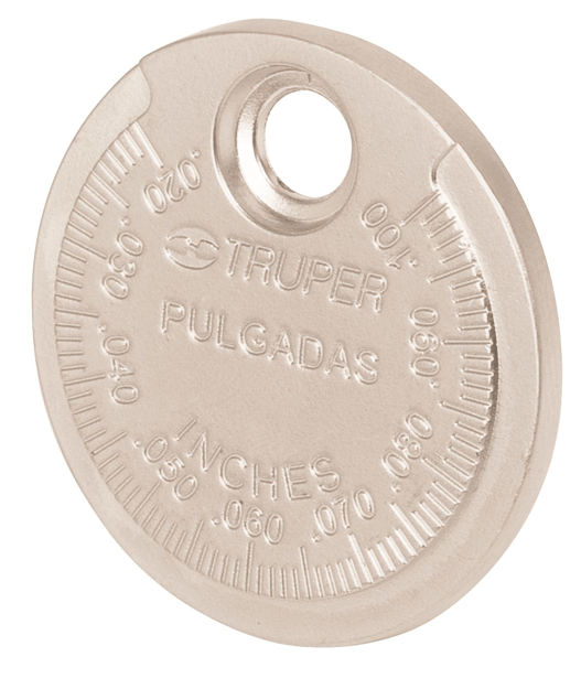 Imagen de Galga tipo rampa especial para bujías mm/pulg TRUPER CAL-R