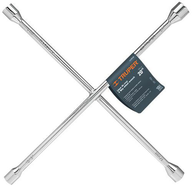 Imagen de LLAVE CRUZ UNIVERSAL 20" (17MM, 3/4", 13/16", 7/8") TRUPER