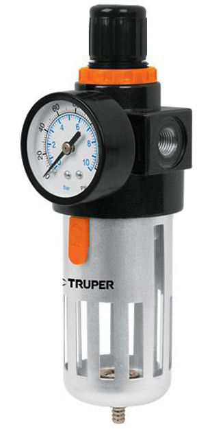 Imagen de Equipo de filtro y regulador de aire 1/4" "TRUPER"FIRE-1/4