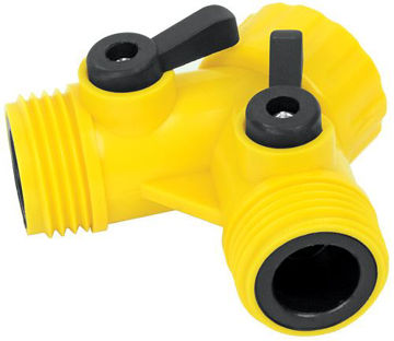 Imagen de Adaptador de plastico "Y" (2 mangueras) 1/2" PRETUL AD-2P