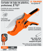 Imagen de Tijera corta tubos PVC Profesional 2.1/2" TRUPER COT-PVC-X
