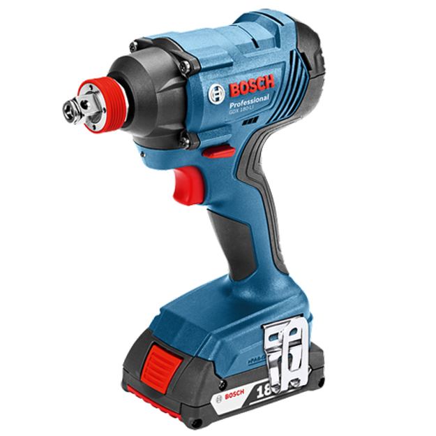 Imagen de LLAVE DE IMPACTO A BATERÍA 18V 1/4"-1/2" GDX 180-LI BOSCH