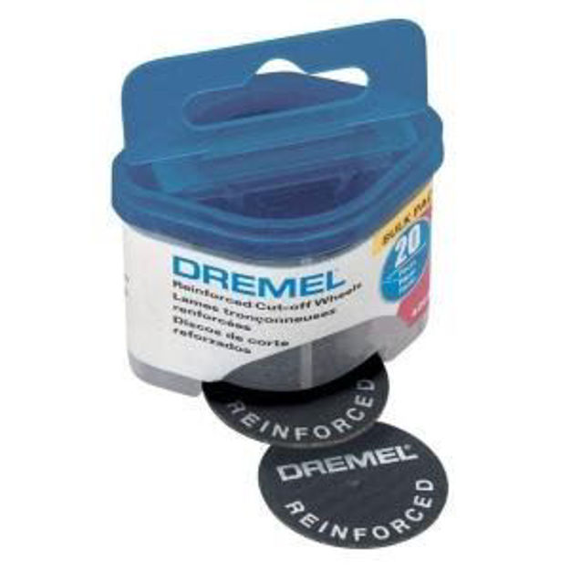 Imagen de set de discos de corte reforzados 20pz Dremel 426
