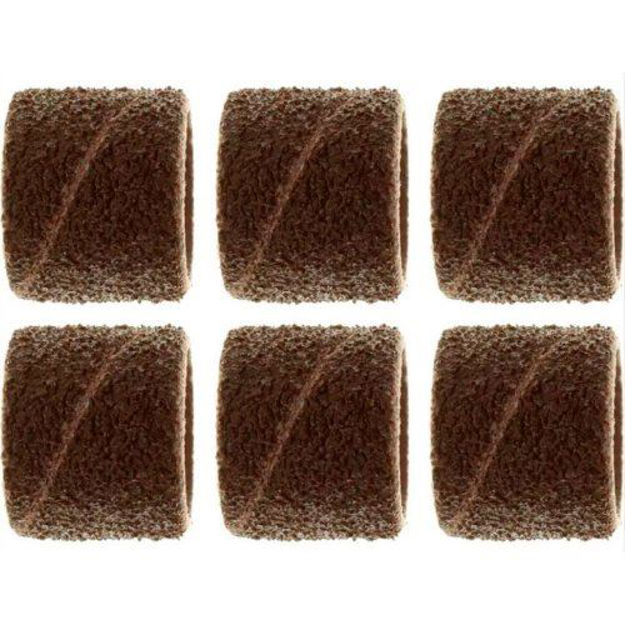 Imagen de TUBO LIJA 12MM GRANO 120 6 PIEZAS 432 DREMEL