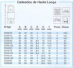 Imagen de Candado bronce anillo largo PAPAIZ 40/70mm