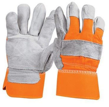 Imagen de GUANTES CUERO TELA CON DOBLE REFUERZO GRANDE GU-215 TRUPER