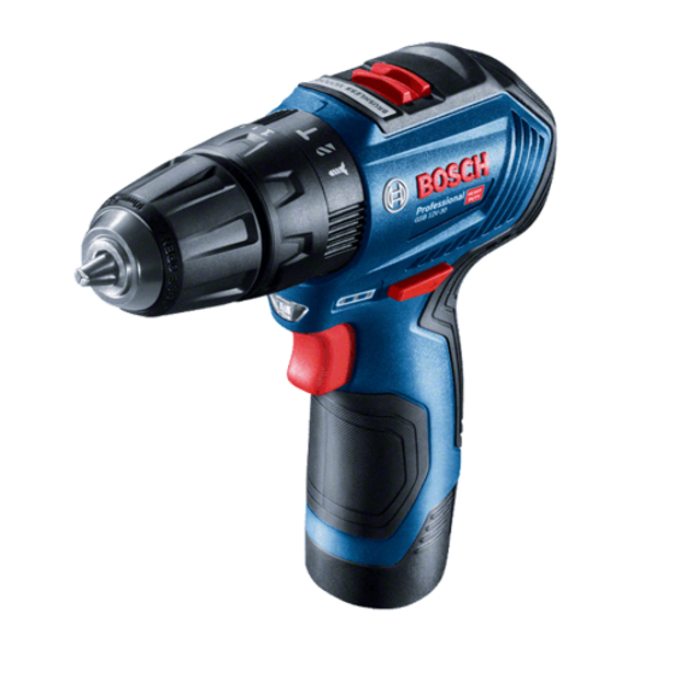Imagen de Taladro atornillador 12V 2 x 2ah c/percutor BOSCH GSB 12V-30