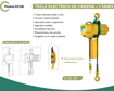 Imagen de APAREJO ELEC. MONOF. A CADENA 3TON 6MTS ABLE ECHk0303-01P