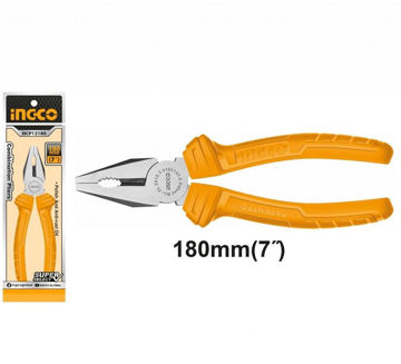 Imagen de PINZA ALICATE UNIVERSAL 7 PULGADAS INGCO HCP12180