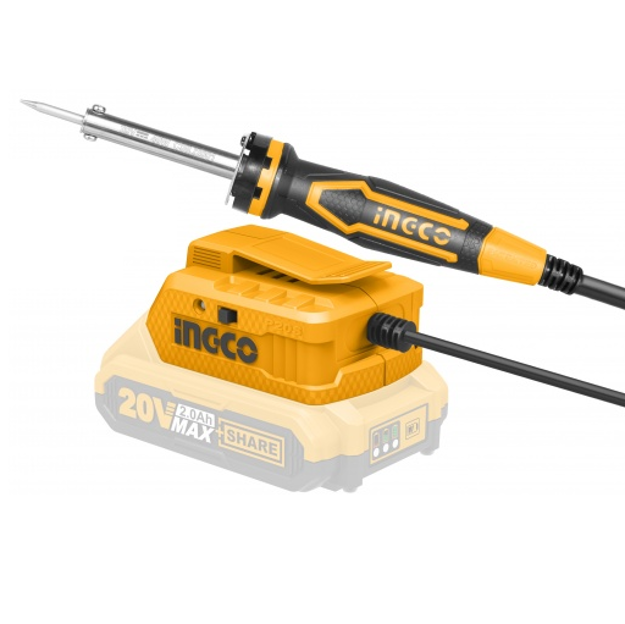 Imagen de SOLDADORA DE ESTAÑO 20 VOLT BATERIA INGCO CSILI2001 LINEA P20S (CARCAZA)