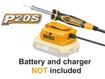 Imagen de SOLDADORA DE ESTAÑO 20 VOLT BATERIA INGCO CSILI2001 LINEA P20S (CARCAZA)