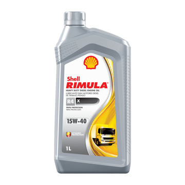 Imagen de ACEITE 15W-40 CARTER VEHÍCULOS PESADOS SHELL RIMULA R4 X 1L
