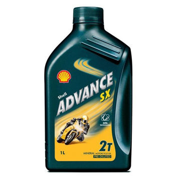Imagen de ACEITE 2T MOTOS Y NÁUTICA SHELL ADVANCE SX2 1L