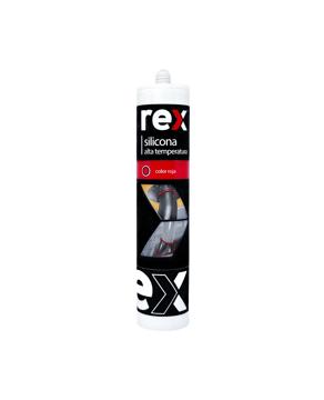 Imagen de SILICONA ALTA TEMPERATURA ROJA 300ML REX