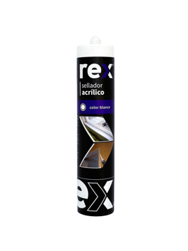 Imagen de SILICONA SELLADOR ACRILICA PINTABLE 300ML REX