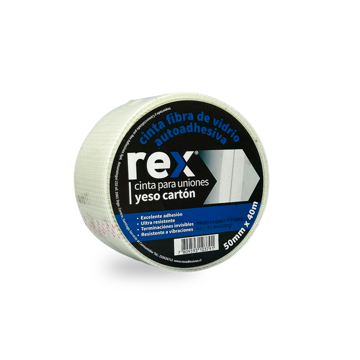 Imagen de CINTA REJILLA PARA JUNTAS DE YESO 50MM X 40MTS REX