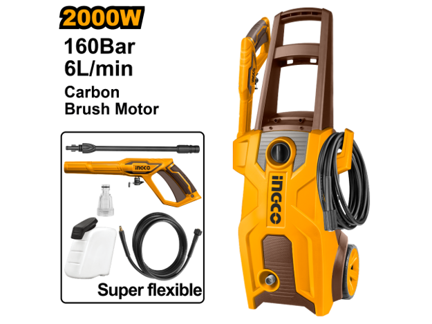 Imagen de HIDROLAVADORA 2000W 160BAR INGCO