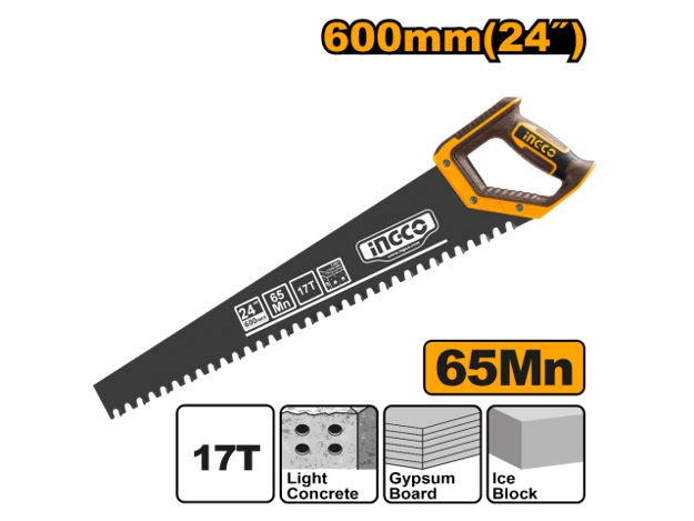 Imagen de SERRUCHO PARA HORMIGÓN CELULAR 600 MM INGCO