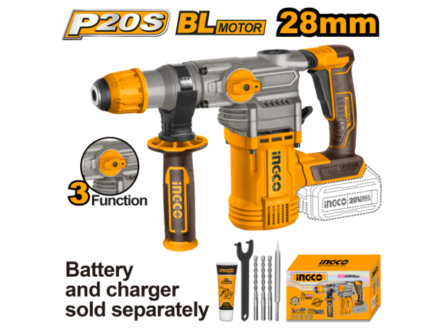 Imagen de ROTOPERCUTOR SDS-PLUS 20V (CARCAZA) INGCO