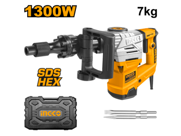 Imagen de MARTILLO DEMOLEDOR 20J 1300W 6KG INGCO