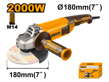 Imagen de AMOLADORA ANGULAR 7" 2000W INGCO