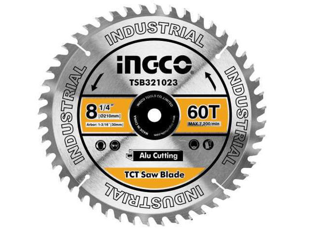 Imagen de DISCO PARA ALUMINIO INGLETADORA 8.1/4" 60D INGCO
